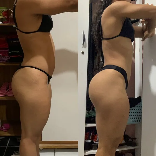 Client before-and-after result