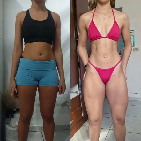 Client before-and-after result