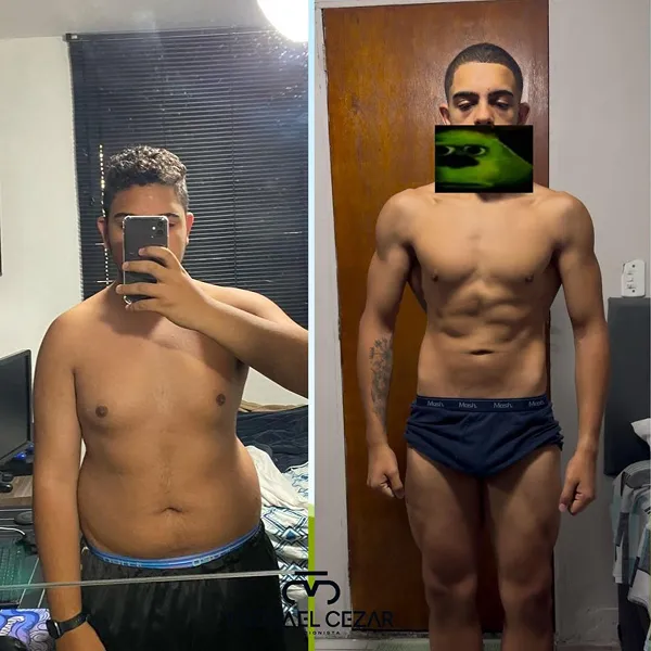 Client before-and-after result