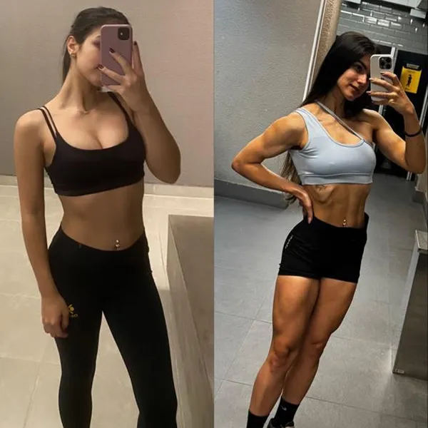 Client before-and-after result